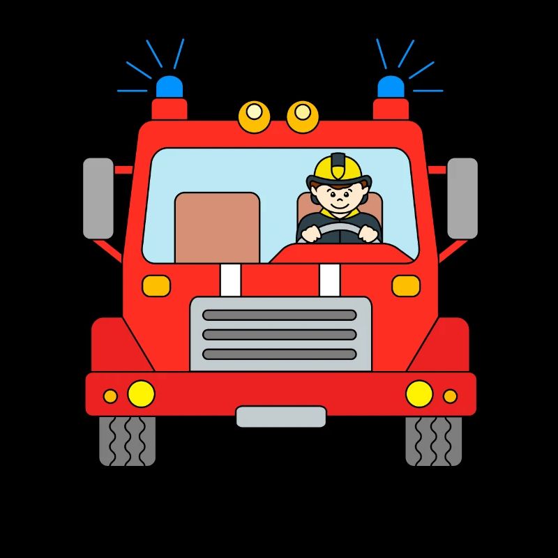 Fire Engine Firefighter Blue Light Use