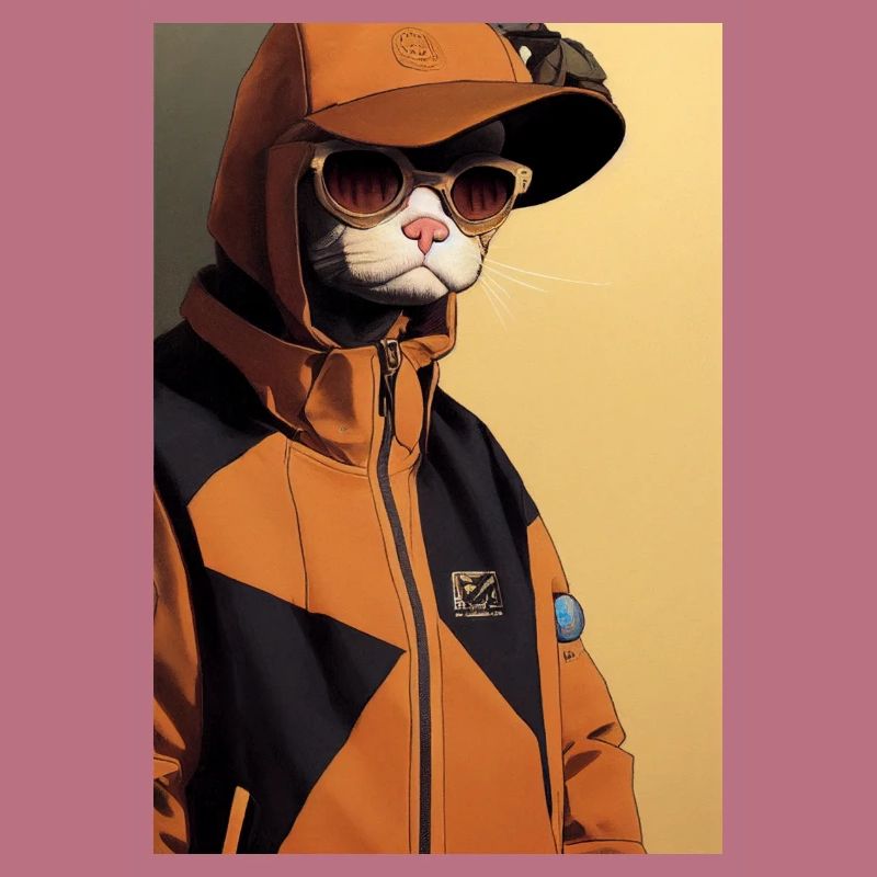 Sweat à capuche Cat Cool