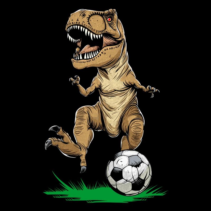 Fußballspieler T-Rex Trex T rex Dinosaurier Dino