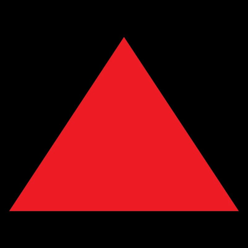 Triangle red Warning Shape Geometry