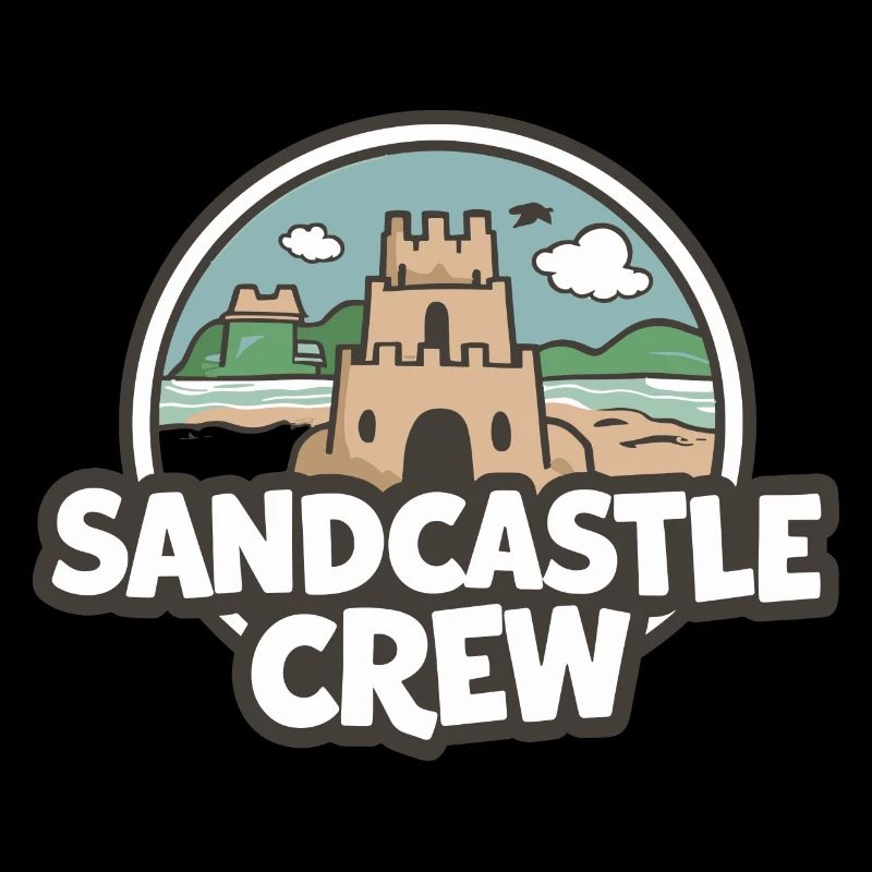 Sandcastle Crew Beach Fun Design
