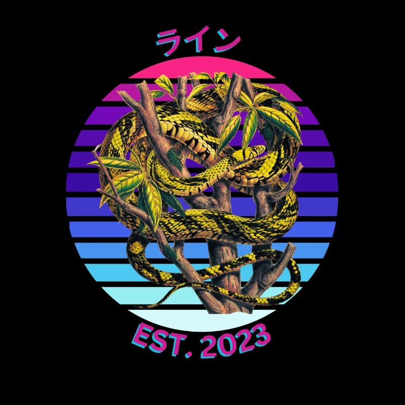 Serpent néon