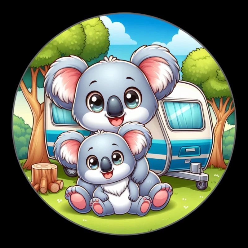 Camping Koala avec caravane