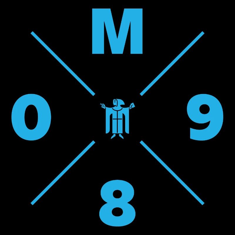 M 089 MÜNCHEN | MÖNCH | HELLBLAU