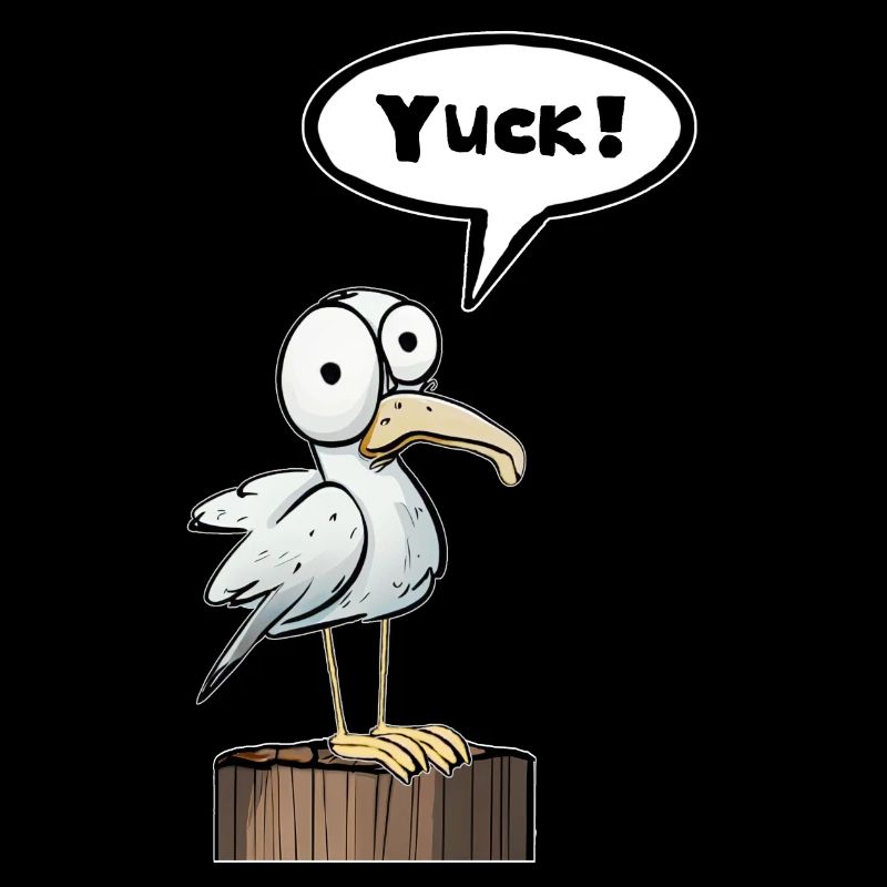 Bulle de dialogue Seagull Yuck Drôle Yuck !