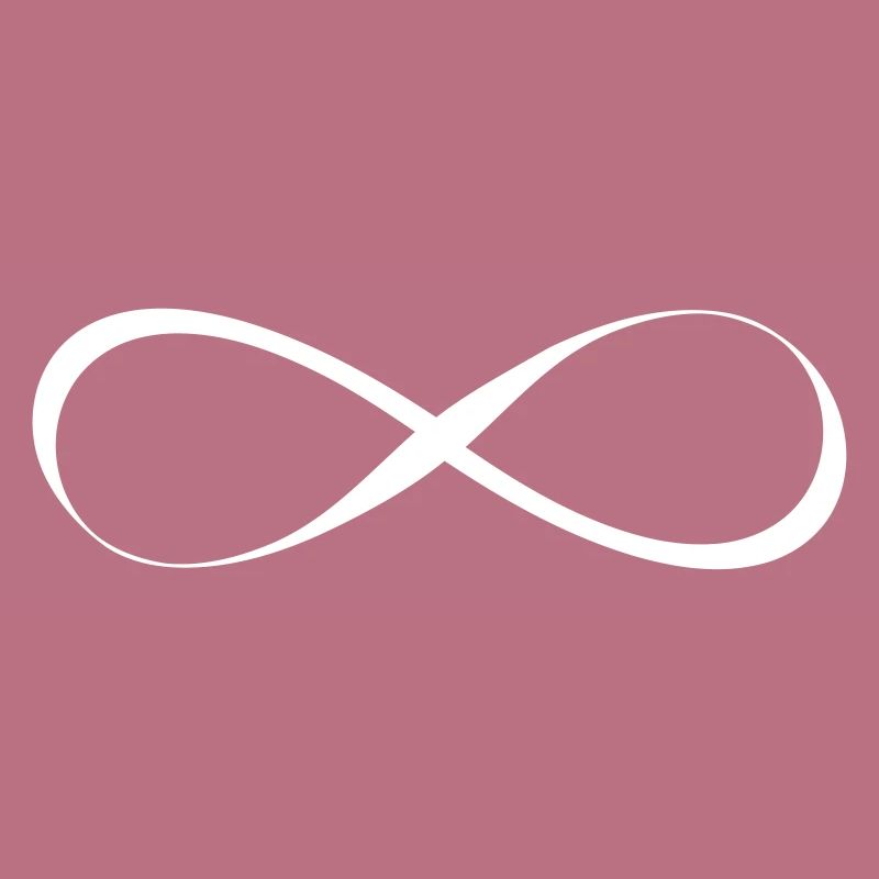 Infinity symbol infinity calligraphy