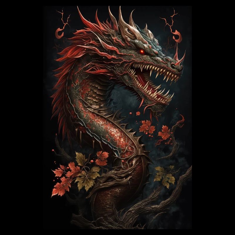 Japanischer Drache Chinesischer Drache