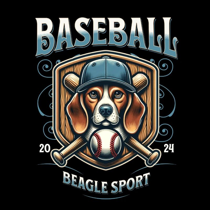 Baseball 2024 Beagle Sport - Einzigartiger Beagle