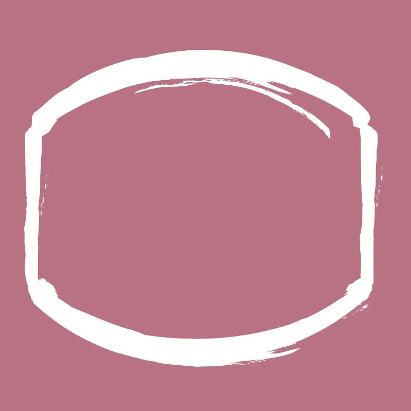 white oval frame