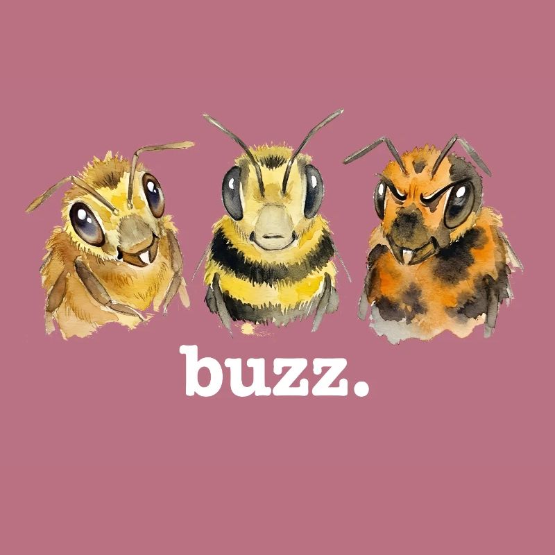 Bees buzz – Funny buzzing for bee lovers