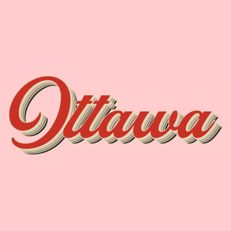 Lettrage Calgary Canada – Typographie rétro