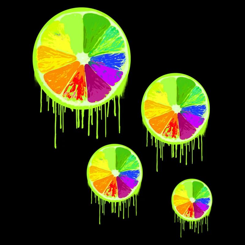 fruits colorés,citron vert,coloré,graffiti,LGBT