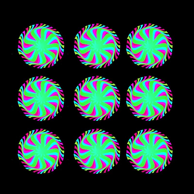 Illusion Goa Circle Pattern