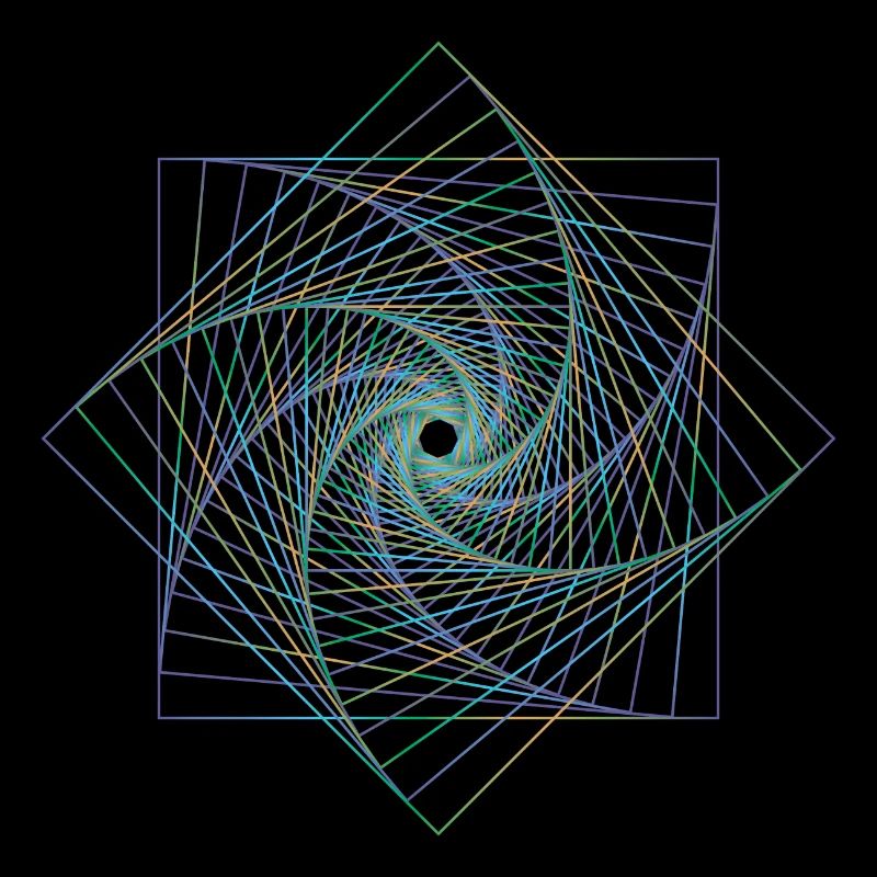 Sacred geometry spiral
