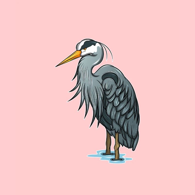 Graureiher-Reiher-Vogel-Vogelbeobachtungs-Geschenk
