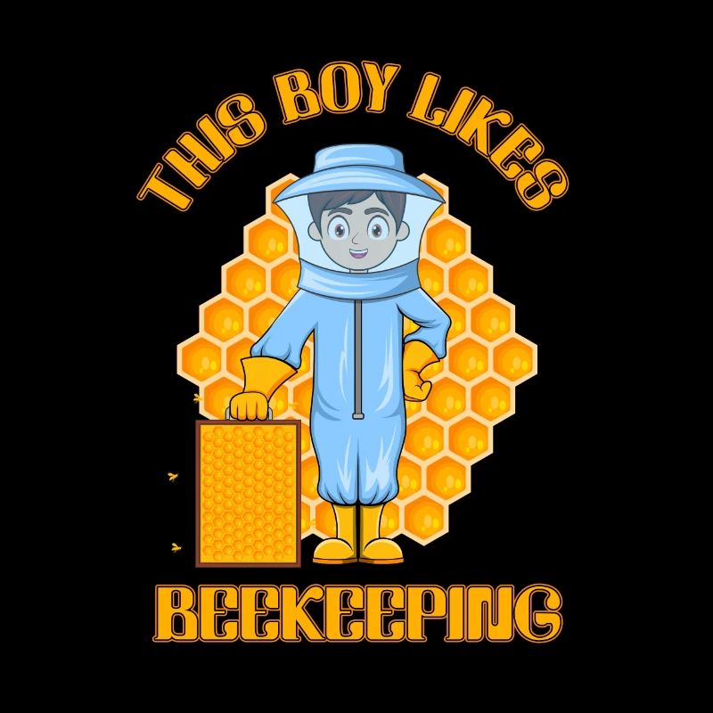 Boy Likes Beekeeping Cute Bee Design Nature