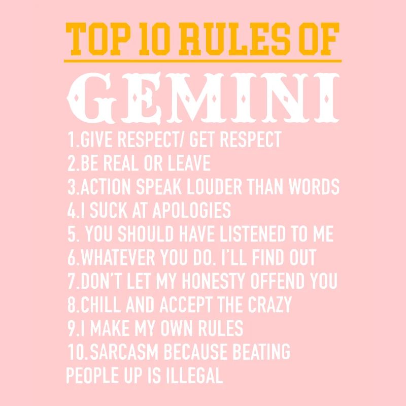 Top 10 Rules Of Gemini May 21 - June 21