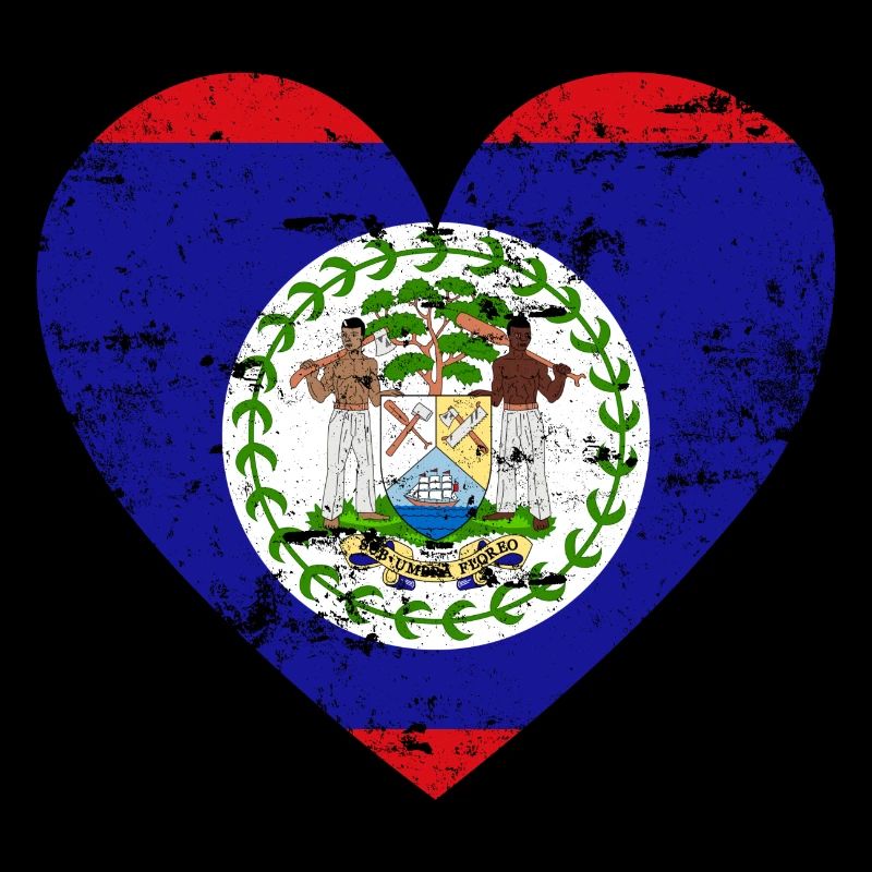 Coeur du drapeau du Belize