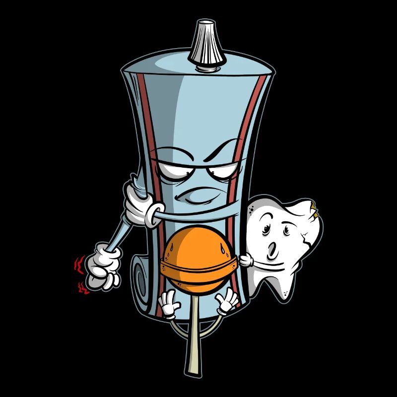 Toothpaste protects tooth from lollipop