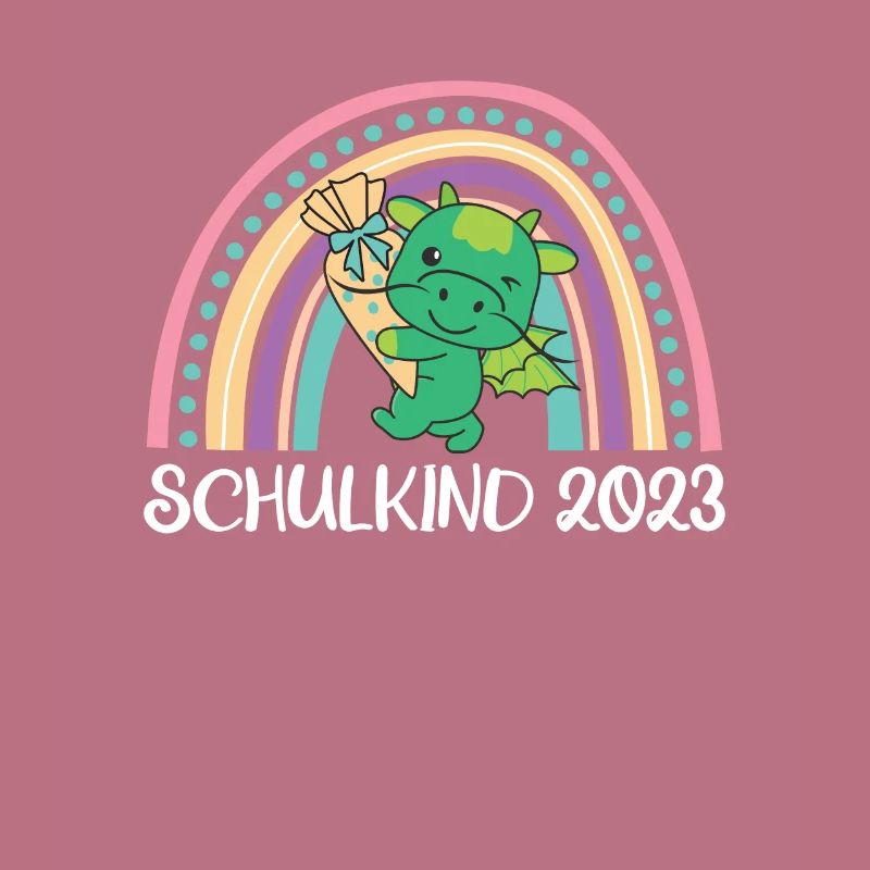 Schulkind 2023 Einschulung Drache Schule