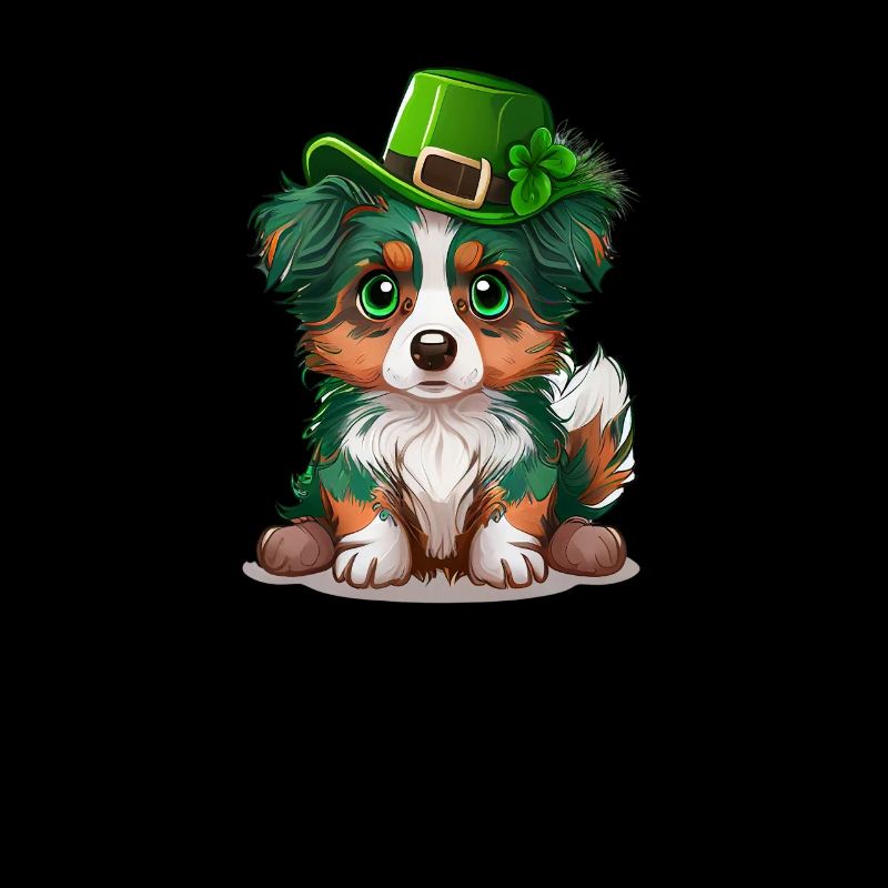 St. Patrick's Day Aussie Dog Leprechaun Hat