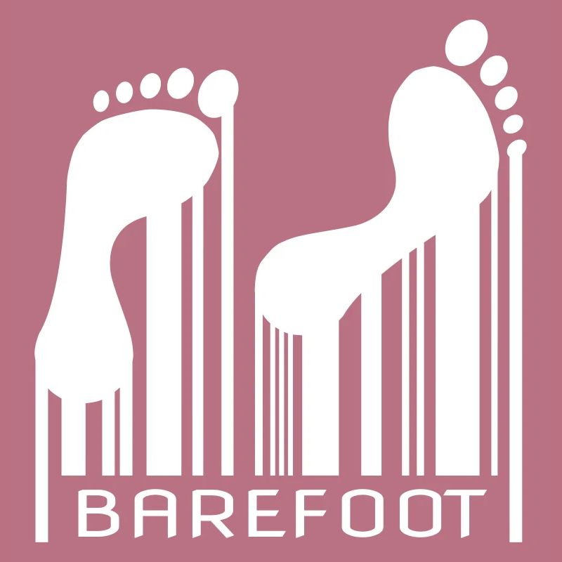 Barefoot Barcode Barfuss Strichcode Code