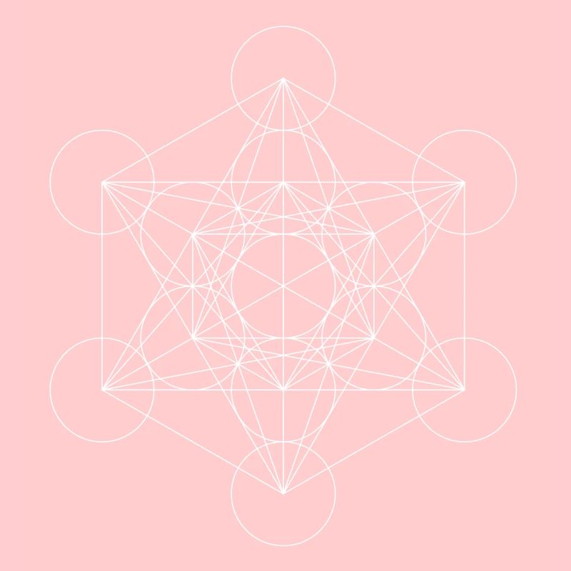 Metatron's Cube White