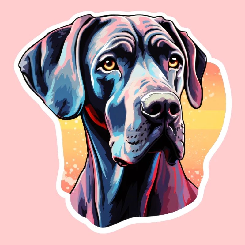 Great Dane colorful