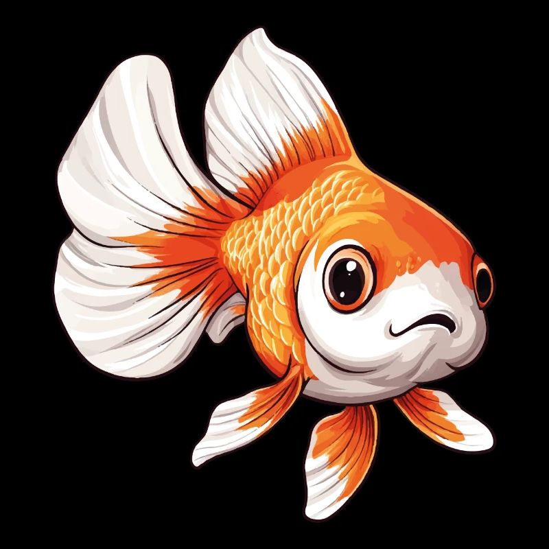 Schleierschwanz Goldfisch Geschenk tolles