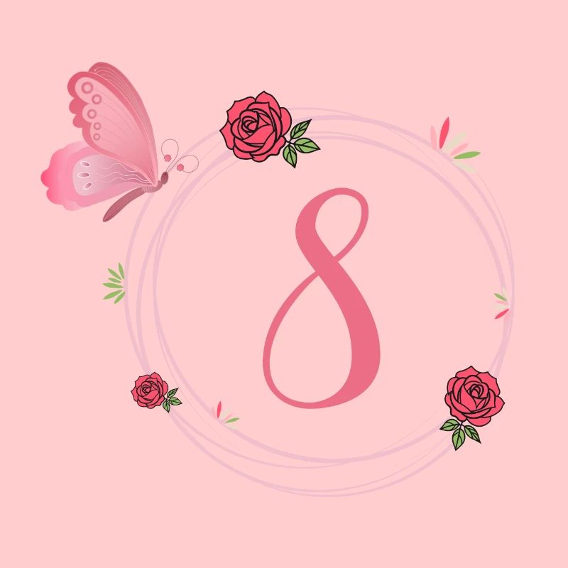 8. Geburtstag Schmetterlings- und Blumenmädchen