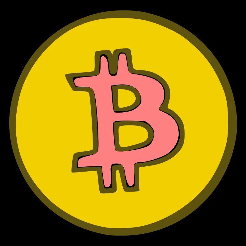 Bitcoin Krypto Währung virtuellen Lebens Vector 7