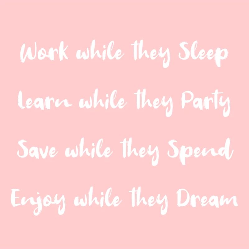 Work while they sleep!