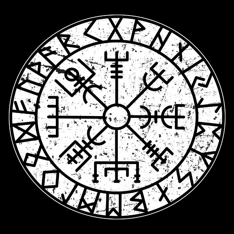 Viking Compass Vegvisir Viking Celts symbol