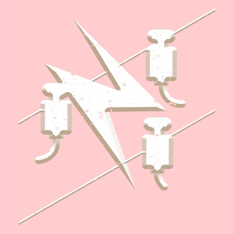 Electrician guild symbol in a cool 3d grunge look