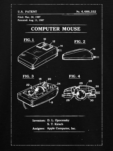 Retro-Computermaus-Bauplan