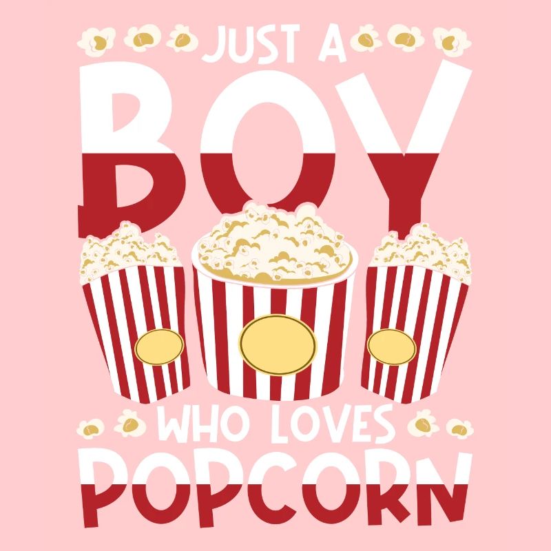Juste un garçon qui aime le pop-corn Snack Popcorn