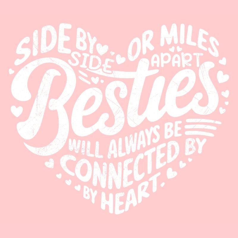 Besties will always be connected by Heart | BFF