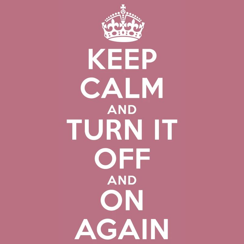 Keep Calm – Turn it Off Nerd Admin Design