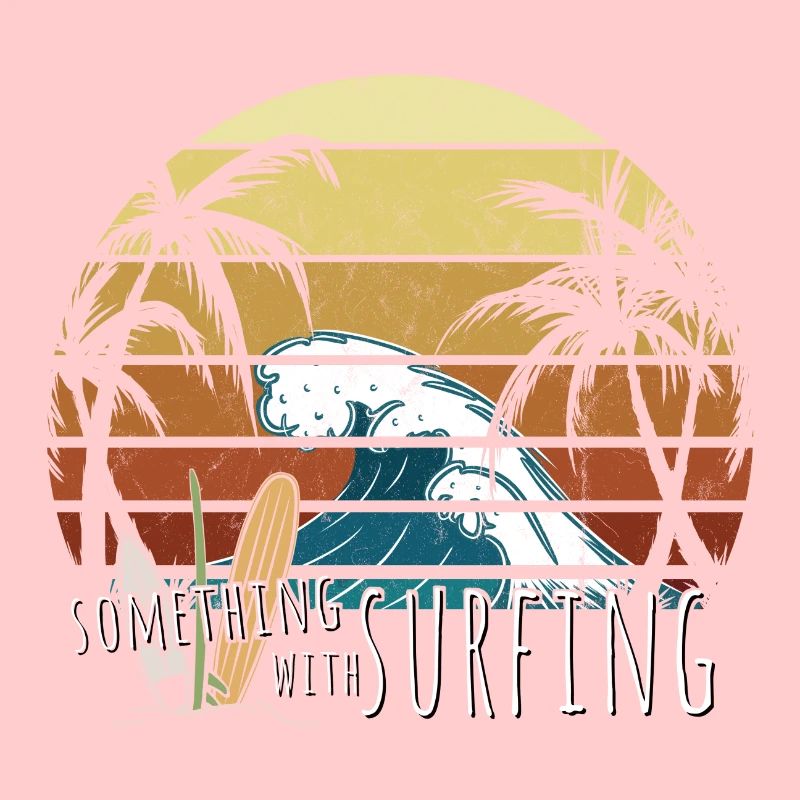 Quelque chose avec Surfing Casual Retro Surf Art