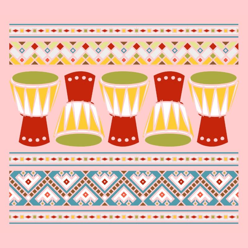 African Instrument Retro Djembe & Dunun