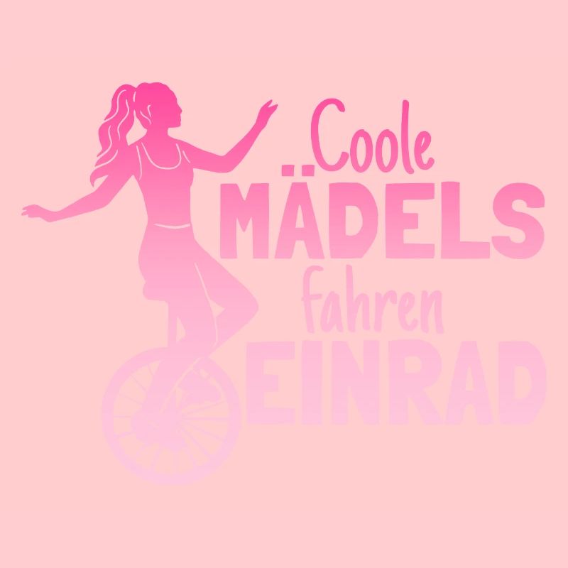 Einradfahrerin Coole Mädels Fahren Einrad