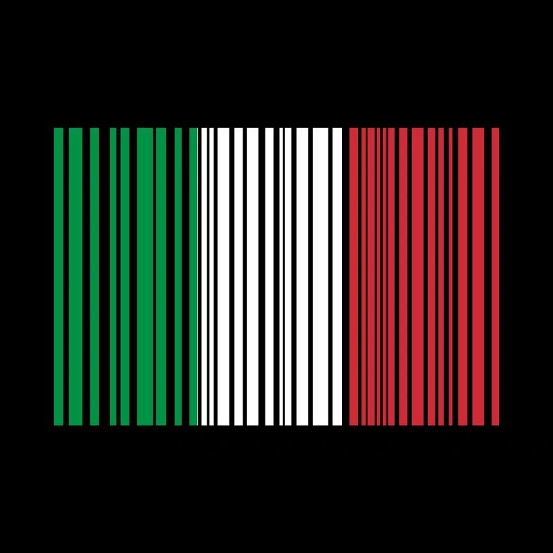 Italien Scan Nationalfahne Italy Barcode