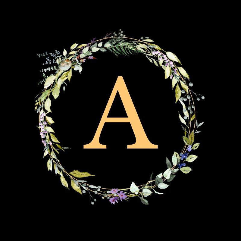 Une couronne d’Eucalyptus monogramme
