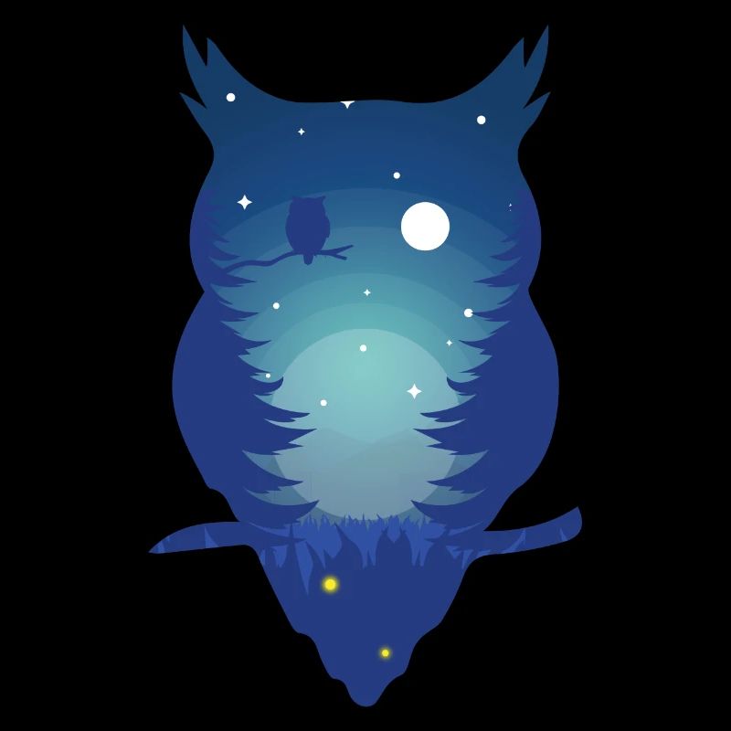Blaue Eule