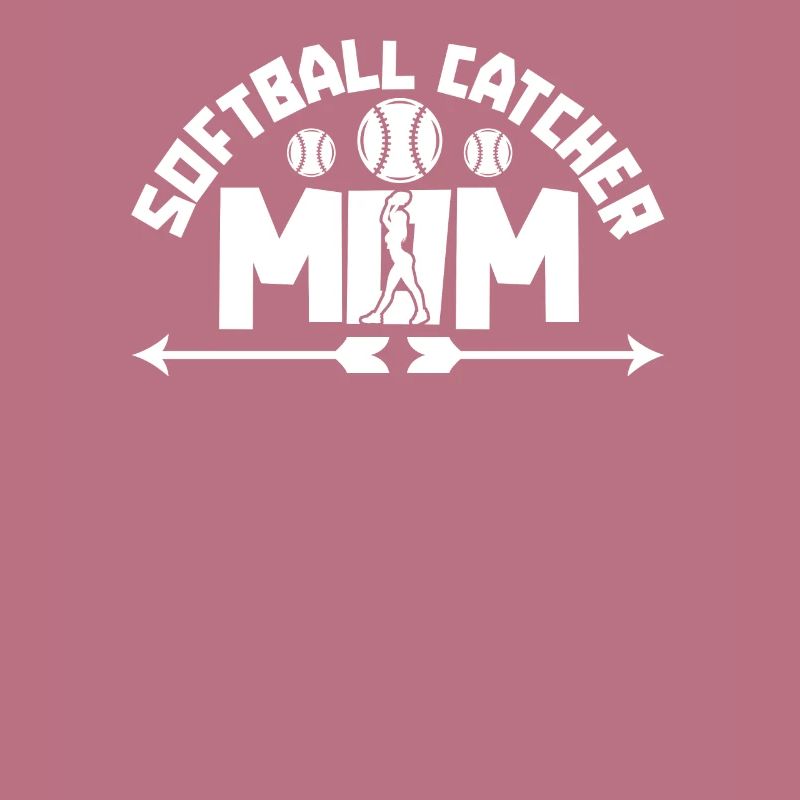 Softball Mutter Softball Catcher Mom