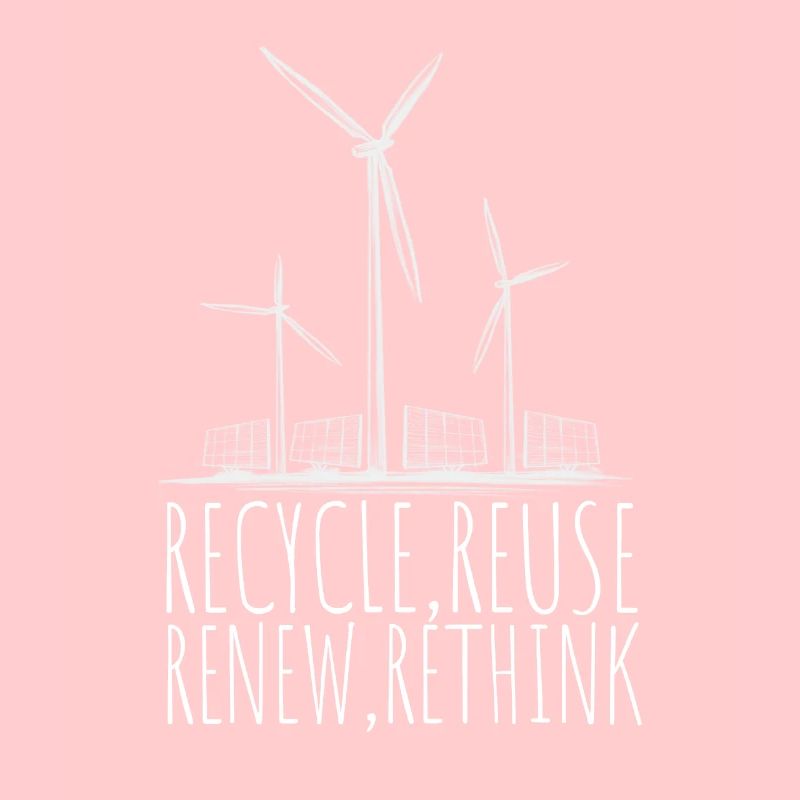 Recycle Réutiliser Renew Rethink Wind Turbine - Wind
