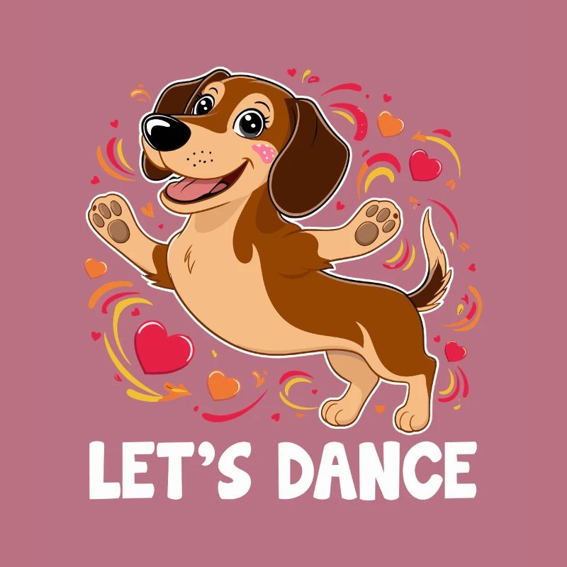 Un teckel danseur Let’s Dance Dancing Dancer
