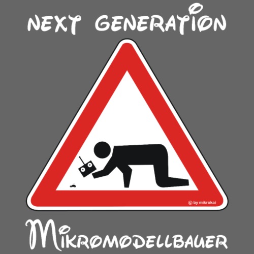 Warnschild Mikromodellbauer Next Generation - Kinder Premium T-Shirt