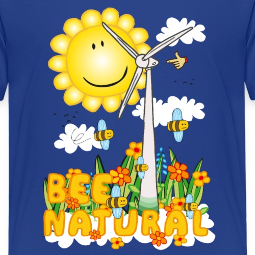 Bee Natural Windmill - Bee Beautiful Collecting - Kinderen Premium T-shirt