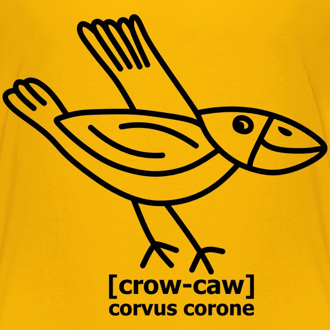 Kråka is pronounced Crow caw